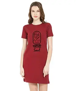 Stylish Cotton Blend Printed T-Shirt for Women | Casual Wear | Soft & Comfortable Fabric | Trendy Short Sleeve (Red_Small_Pack of 1)#4031