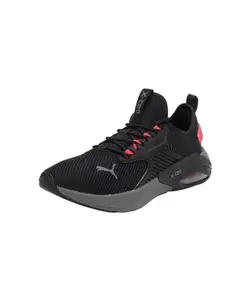 Puma Unisex-Adult X-Cell Nova Black-Active Red-Cool Dark Gray Running Shoe - 3 UK (37880507)