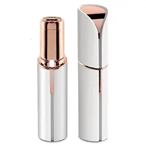 Skincare Facial Hair Removal Machine Shaver for Women - Chin, Cheek, Eyebrow, Upper Lip Hair Remover for Women - Lipstick Shaped, Gold