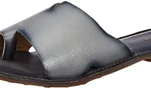 Metro Womens Leather Grey Slip Ons (Size (5 UK (38 EU))