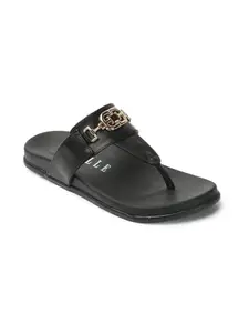 ELLE Flip Flop Sandal, Colour-Black,Size-UK 8