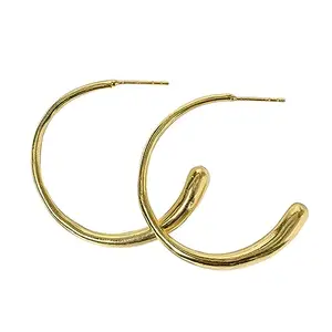 XPNSV Luxury Matt Gold Finish Large hoop earrings,Jewellery Gift Set for Women & Girls | Anti Tarnish, Light Weight, Diwali Special Jewellery for Women, Girls and Her