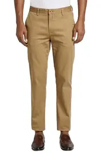Peter England Men Mid Rise Regular Fit Casual Pants