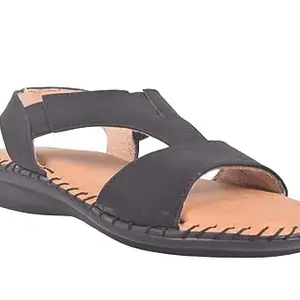 P.B.H. Ankle Strap Fashion Sandals | Casual & Formal Sandals For Everyday Wear | Black Outdoor Sandal For Women -12