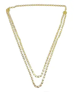 Traditional Golden Poha 2 Layer Haar||golden n white mala||layred necklace By shrungarika