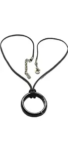Sulemani Circles Ring Cord Necklace for Women Girl Teen Men Boy Good Luck Protection Amulet Pendant
