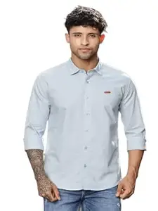 Fash Exuber Printed Shirt for Men's | Beige Cotton Linen Digital Print Shirt-Mens