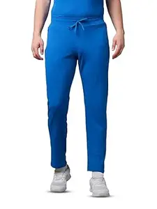 TECHNOSPORT Men Solid Slim Fit Sports Trackpants Techno Dry UPF50+ Polyester Mid Rise Drawstring Track Pant for Men Gym Workout Joggers Casual Quick Dry