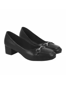 Shoetopia Smart Casual Black Loafers for Women & Girls /EU37