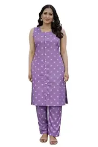 Women’s Printed Kurta with Pants Set