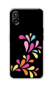 The Little Shop Designer Printed Soft Silicon Back Cover for Nothing Phone 1 (Clrful Small Leaf)