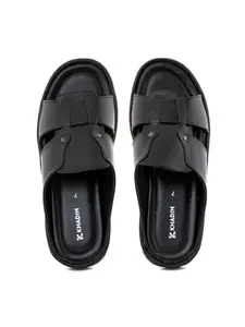 Khadim's Black Casual Mule Slip On Sandal for Men (2092956)