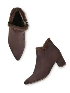 ROCIA By Regal Brown Women Suede Boots