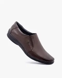 Pierre Cardin EL0814 Leather Formal Shoes for Men_Brown_43