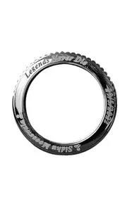 Silver Engraved Ring with Date 29/5/2022, Personalized Text 'Legends Never Die', Memorial Band (2X10)