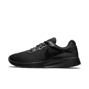 Nike Womens WMNS Tanjun Black/Black-Barely Volt Training Shoe - 3 UK (DJ6257-002)