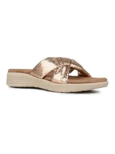 Inc.5 Womens Rose Gold Casual Solid Round Toe Casual Flats