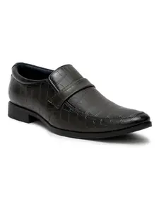 Kosher Grey Slip on Men's Formal Shoes