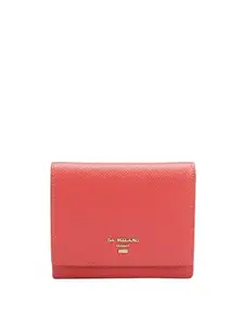 Da Milano Genuine Leather Pink Flap Women Wallet (10061A-OL)