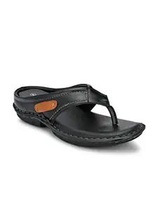 SHENCES Men's Faux Leather Comfort Casual Sandal