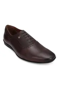 Louis Philippe Mens LPSCCRGIL220023 Brown Formal Leather Oxford Shoes - 42 EU (LPSCCRGIL220023)
