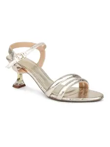 INC.5 Women Gold Embellished Stiletto Heels