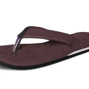 TieFit EVA Slippers for women's Comfortable & Light Weight | Ultra Soft Slippers for Adult, (Brown|Size - 5)