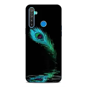SmashItUp Feather/Peacock/Animal/Birds Designer Printed Hard Plastic Matt Finish Mobile Case Back Cover for Realme 5 / Realme Narzo 10