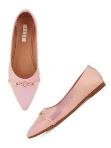 ELLE Women Shoes,Nude,UK-5