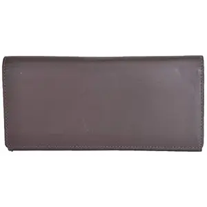 Leatherman Fashion LMN Genuine Leather Brown Ladies Wallet(8 Card Slots)