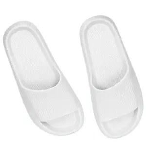 Men’s Comfort EVA Slippers | Anti-Slip Lightweight Slides for Indoor & Outdoor (White, UK Footwear Size System, Adult, Men, Numeric, Medium, 9)