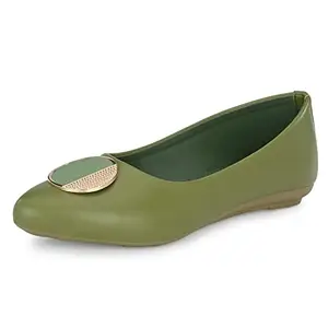 Flavia Women Ballet Flat Green