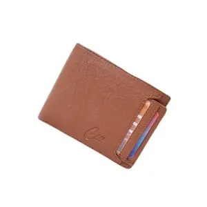 Classic World Men Trendy Tan Artificial Leather Wallet (5 Card Slots) Rew 23tan_CW