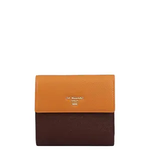 Da Milano Leather Mini Wallet for Women - Brown (1126J)