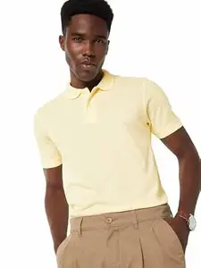 Max Men's Polycotton Half Sleeves Regular Fit Solid Polo T-Shirt