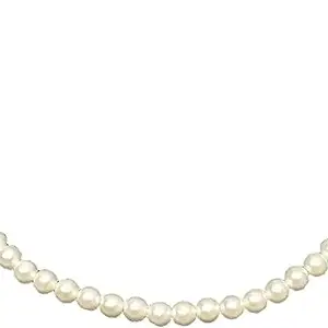 White Pearl Single Layer Imitation Necklaces for Women/Girls
