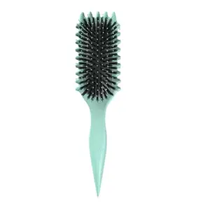 CALANDIS Bristle Curl Brush Defining Curly Hair Brush for Salon All Hair Type Children green