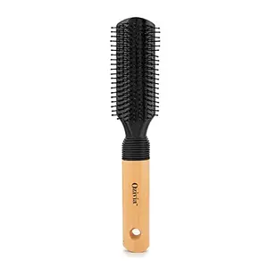 Ozivia - Flat Brush Round Styling Hair Brush,Curling Roll Hairbrush with Natural Wooden Handle for Women and Men Used While Blow Drying to Style, Curl, and Dry Hair