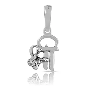 FOURSEVEN Silver Jewellery Shree 925 Sterling Silver Pendant |Fits in Necklace, and Chains for Women, Men and Girls (Top Gifts for Him/Her)