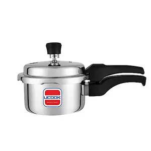 UCOOK By United Ekta Engg. Triply Stainless Steel Induction Base Outerlid Pressure Cooker, 5 Litre