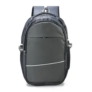 West Code Backpack with Laptop compartment/School Bag Waterproof School Bag (Black Grey, 30 L)