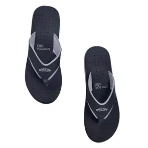 L.C. ENTERPRISES Soft Lightweight Slippers for women's Acupressure Women Flip Flop,(Size-8,Grey)