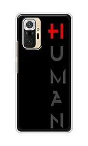 The Little Shop Designer Printed Soft Silicon Back Cover for Redmi Note 10 Pro (Human)