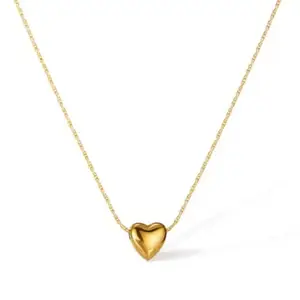 Anti-Tarnish Mini Heart Pendant with Chain | Fashion Jewellery Classic Heart Charm Necklace | Rakhi Gifts for Sister, Gifts for Women & Girls_03