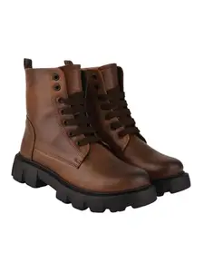 Shoetopia Smart Casual Brown Boots For Women & Girls /UK5