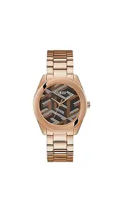 GUESS Stainless Steel Analog Brown Dial Women's Watch-Gw0607L3