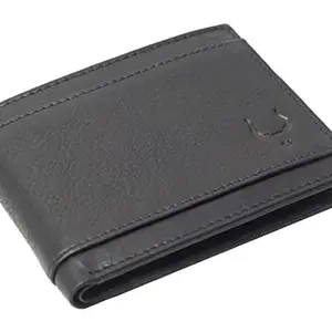 WRIGLE Men's Genuine Leather Wallet - Black {WRI-15}