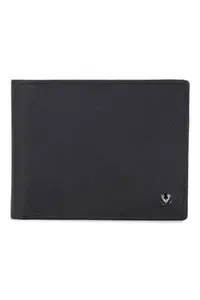 Allen Solly Men Navy Textured Leather Wallet