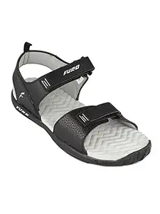 FURO Black/Hi Risk Grey Sandal for Men SM-201 876