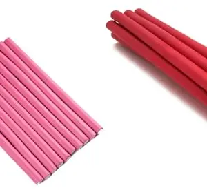 Glamezone Magic Hair Foam Rollers Soft Twist Curler Rods For Your Hair Curler Roller Hair Curler (Multicolor)